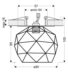 Bodové svietidlo SK-89 Candellux