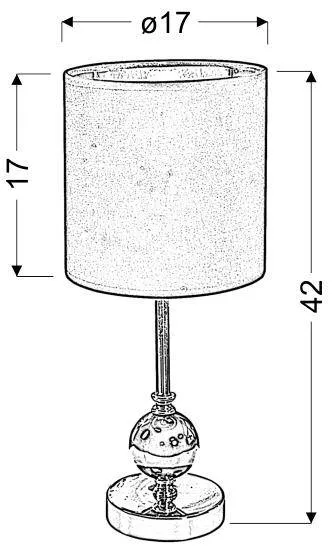 Stolná lampa MELBA 1xE14