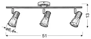 Stropná bodová lampa ARENA Candellux