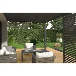 Bioklimatická pergola INTRO PLUS 4x3 m k stene Rojaplast