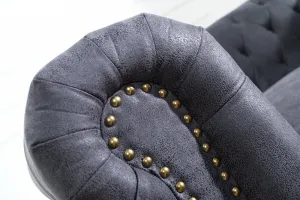 Chesterfield pohovka 3-miestna MIDAS Dekorhome