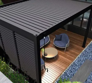 Bioklimatická pergola INTRO PLUS 4x3 m Rojaplast