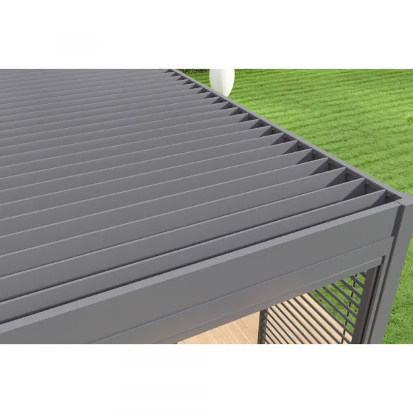 Bioklimatická pergola INTRO PLUS 6x3 m k stene Rojaplast