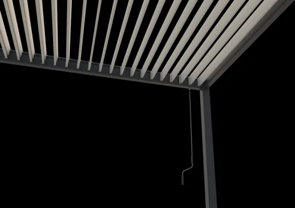 Bioklimatická pergola INTRO PLUS 6x3 m k stene Rojaplast
