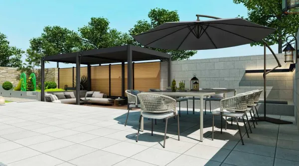 Bioklimatická pergola INTRO PLUS 6x3 m Rojaplast