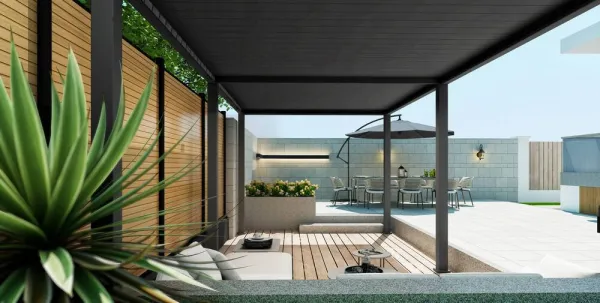 Bioklimatická pergola INTRO PLUS 6x3 m Rojaplast
