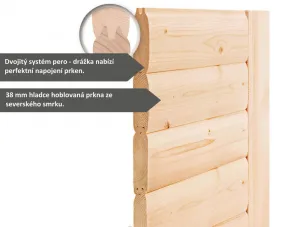 Interiérová fínska sauna AMARA Lanitplast