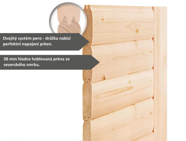 Interiérová fínska sauna AINUR Lanitplast