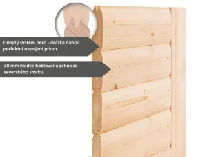 Interiérová fínska sauna AINUR Lanitplast