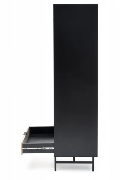 HALMAR Šatní skříň Murano S-1 dub artisan/černá
