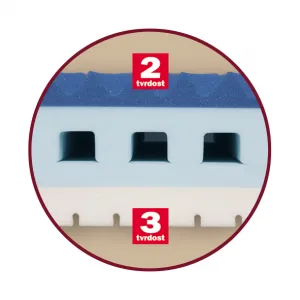 Penový sendvičový matrac ZAFORA + 1 vankúš Lukáš ZADARMO Drevočal