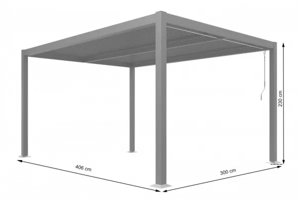Bioklimatická pergola 4x3 m SCHATLER MODERNHomeGarden
