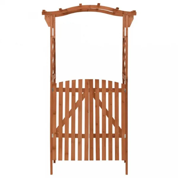 Záhradná pergola s bránkou jedľa Dekorhome