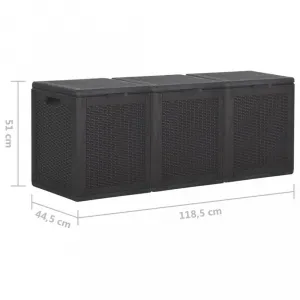 Záhradný úložný box polypropylén Dekorhome 43x44x51 cm