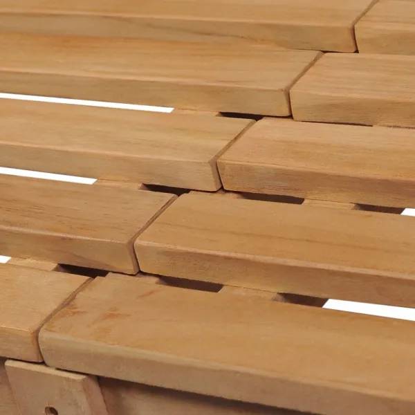 Záhradná lavica masívny teak Dekorhome 228 cm