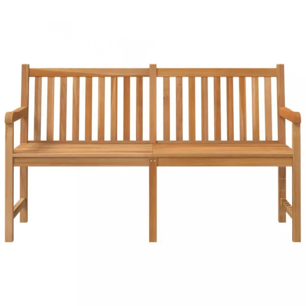 Záhradná lavica masívny teak Dekorhome 228 cm
