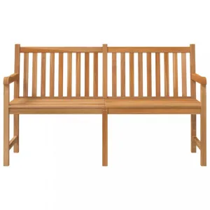 Záhradná lavica masívny teak Dekorhome 228 cm