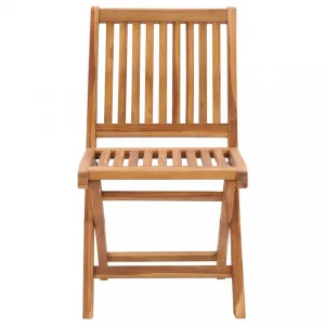 Skladacia záhradná stolička 6 ks teak Dekorhome