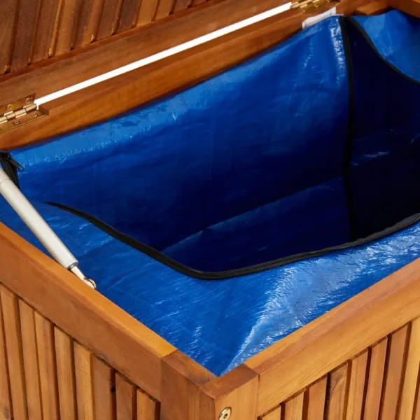Záhradný úložný box akácie Dekorhome 150 cm