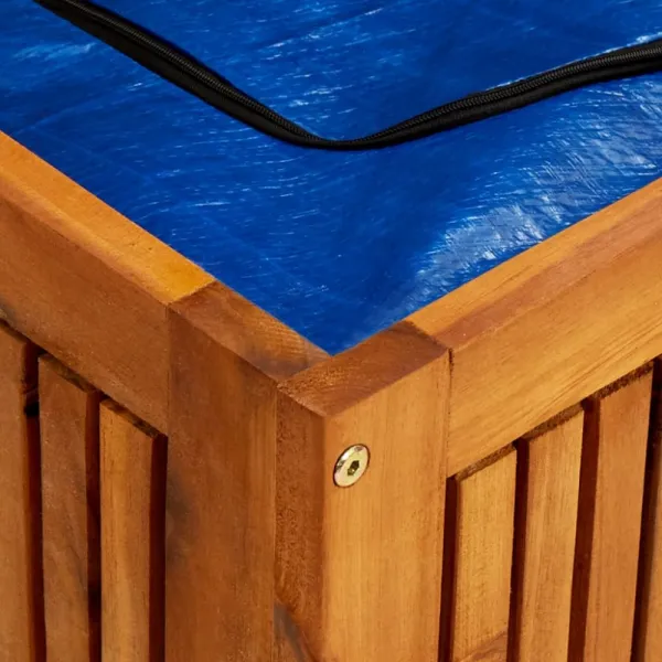 Záhradný úložný box akácie Dekorhome 150 cm