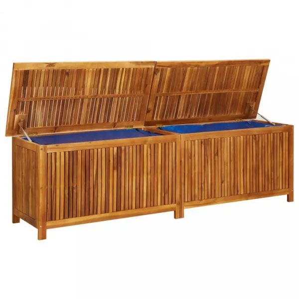 Záhradný úložný box akácie Dekorhome 150 cm