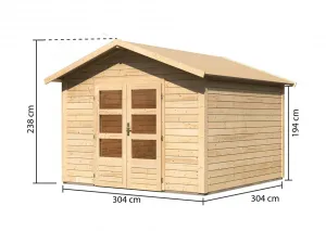 Drevený záhradný domček 304x304 cm Lanitplast