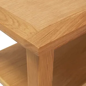 Konferenčný stolík masívne dubové drevo Dekorhome 90x45x40 cm