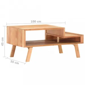 Konferenčný stolík 100x50x45 cm akáciové drevo Dekorhome