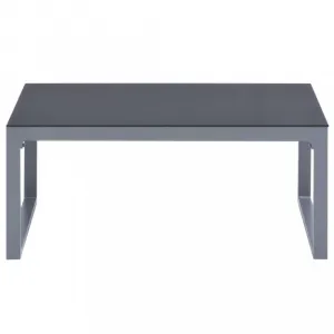 Konferenčný stolík 90x50 cm sklo / hliník Dekorhome