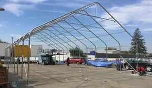 Skladová hala 10x20m PVC sivá - nehorľavá