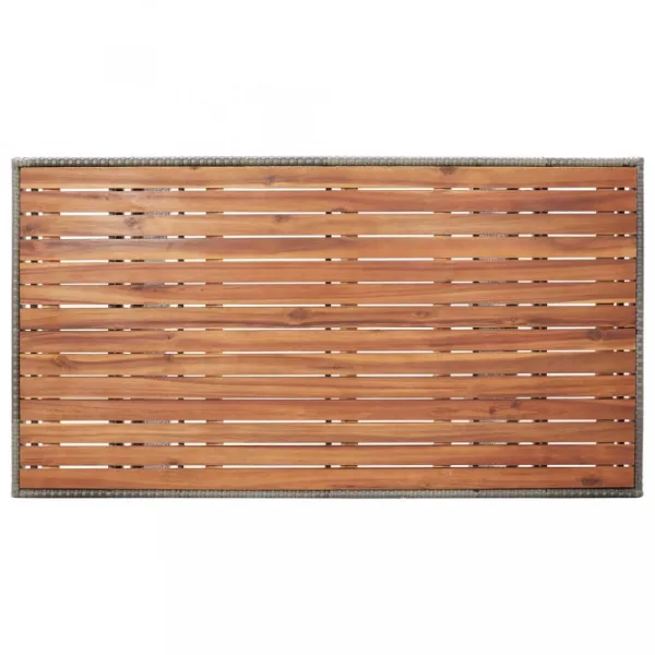 Záhradný stôl sivá / akácia Dekorhome 120 cm