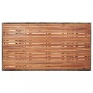 Záhradný stôl sivá / akácia Dekorhome 120 cm