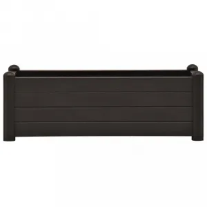 Vyvýšený záhon PP antracit Dekorhome 100x43x35 cm