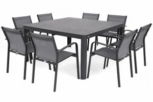 Záhradný jedálenský set 8+1 GH5441 antracit