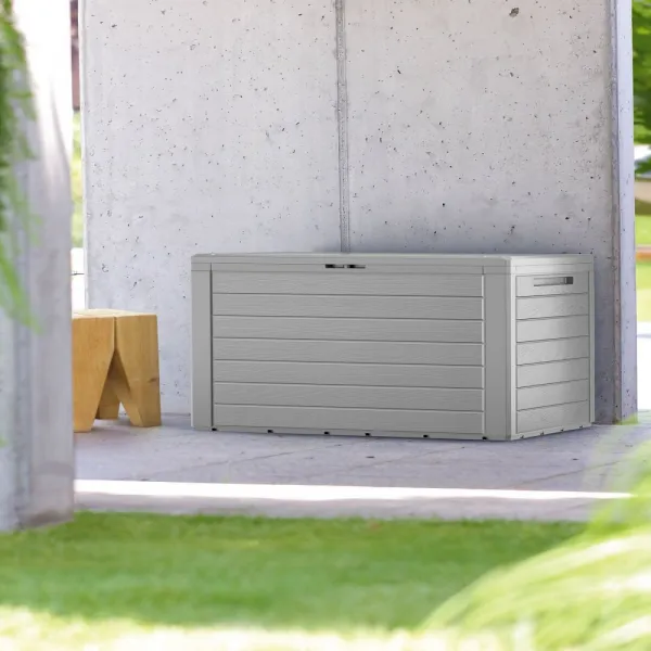 Záhradný úložný box D8981 sivá Dekorhome