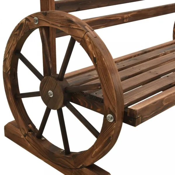 Záhradná lavica jedľa Dekorhome 112 cm