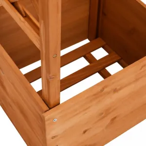 Truhlík trelážovým oblúkom 49x 39x130 cm drevo Dekorhome