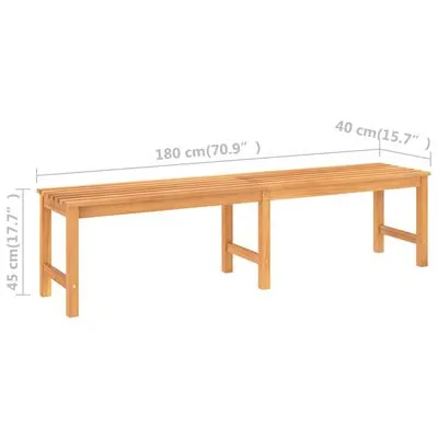 Záhradná lavica teak Dekorhome 150 cm