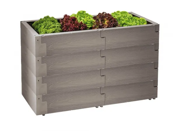 Vyvýšený záhon 60 x130 cm plast Dekorhome