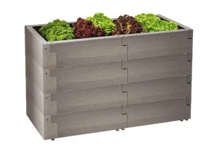 Vyvýšený záhon 60 x130 cm plast Dekorhome