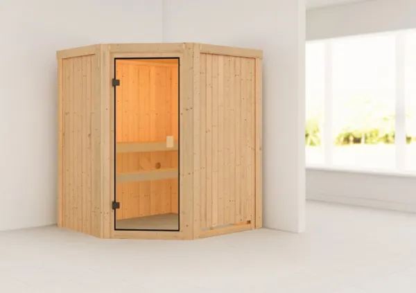 Interiérová fínska sauna 170 x 151 cm Dekorhome