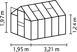 Skleník VITAVIA TARGET 6200 polykarbonát Dekorhome