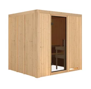 Interiérová fínska sauna 196 x 170 cm Dekorhome