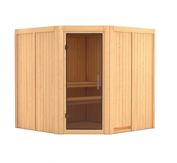 Interiérová fínska sauna 196 x 196 cm Dekorhome