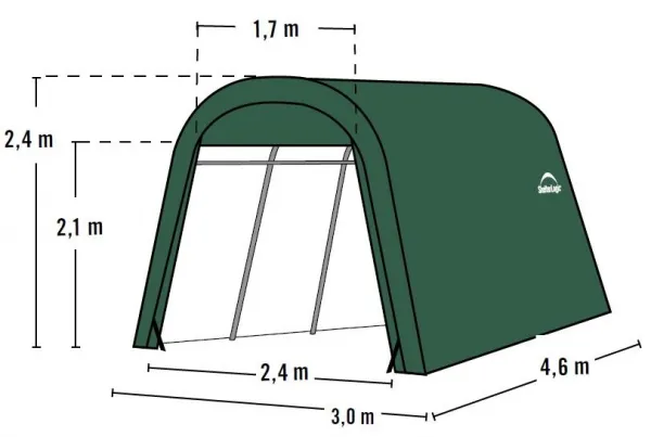 Náhradná plachta pre garáž SHELTERLOGIC 3,0x4,6 m (62589EU) LG2007