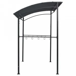 Grilovacia altánok 215x150x220 cm oceľ Dekorhome