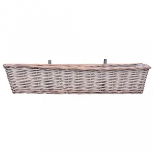 Truhlík na balkón prútený 80 cm 2 ks Dekorhome