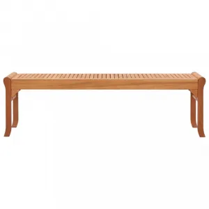 Záhradná lavička eukalyptové drevo Dekorhome 120 cm