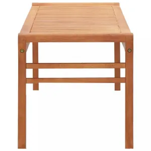 Záhradná lavička eukalyptové drevo Dekorhome 120 cm
