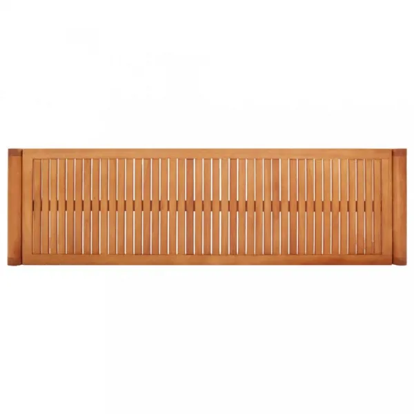 Záhradná lavička eukalyptové drevo Dekorhome 120 cm